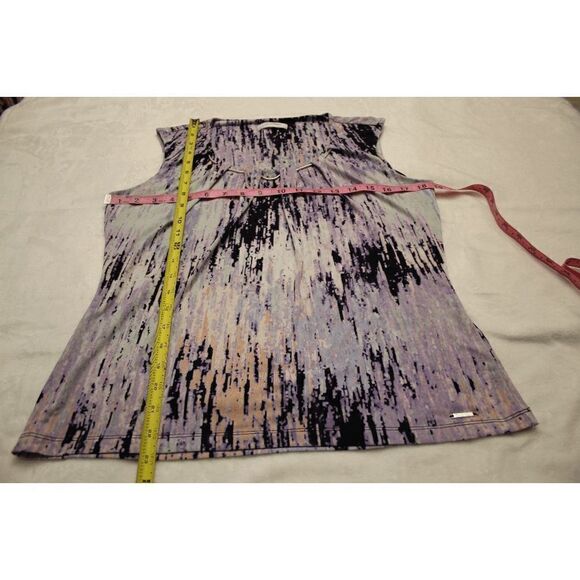 Calvin Klein Abstract Print Sleevless Top - Picture 6 of 9